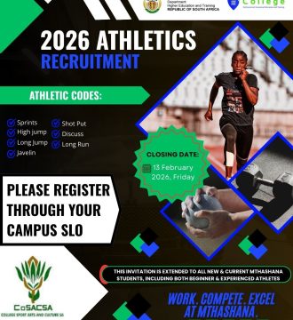 Mthashana Athletics Recruitment